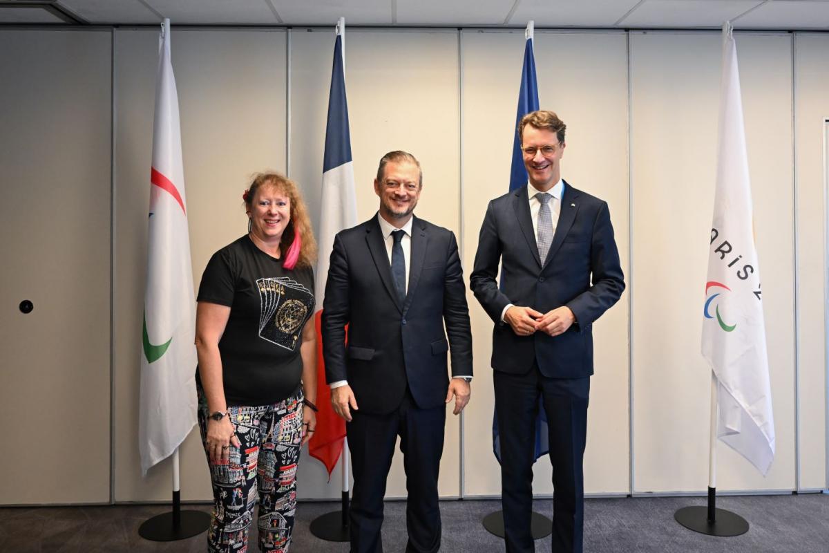 Paris 2024 IPC President meets NRW Premier at Paralympics